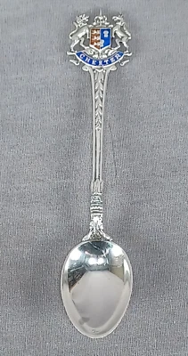 Cuchara James Fenton Birmingham Chester Armorial plata esterlina C. 1935 Foto 1 de 4
