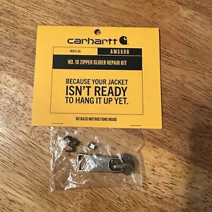Original Genuine Carhartt YKK Gold Brass No. 10 Replacement Spare Zipper Slider - Picture 1 of 3