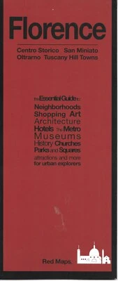Mapa de Florencia, Italia, por mapas rojos, mapa de calles Foto 1 de 4