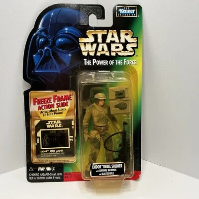 Figura Kenner 1997 Star Wars Endor Rebel Soldier Power Of The Force Freeze Frame 1997 Foto 1 de 2