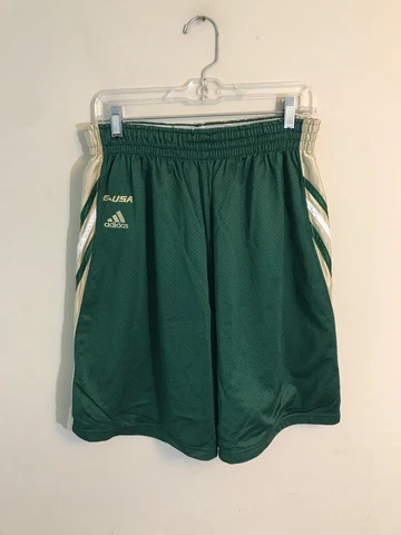 Women’s Adidas USF South Florida Bulls Basketball Game Worn Shorts Sz XL 2005 Cover