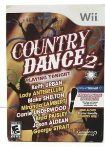 Juego Nintendo Wii Country Dance 2 con micrófono sellado de fábrica exclusivo de Walmart - Imagen 1 de 6