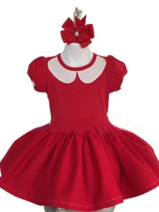 Red Orphan Annie Handmade Dress Production Theater Play Costume Boutique - Picture 1 of 1