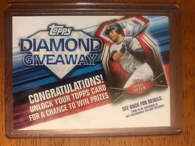 2011 Topps #TDG-7 Derek Jeter Diamond Giveaway - Image 1 of 2