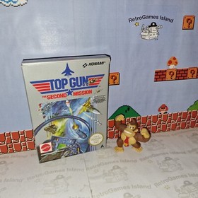 TOP GUN THE SECOND MISSION NINTENDO NES PAL A ITALIANA MATTEL CIB