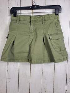 Abercrombie Kids Girl’s Green Cargo Pleated Skort Sz 11/12 Regular Cotton - Picture 1 of 11