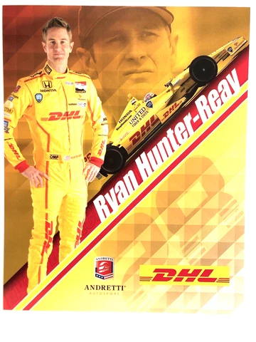 2014 RYAN HUNTER-REAY HONDA ANDRETTI DHL #28 INDY CAR OPEN WHEEL POSTCARD Cover