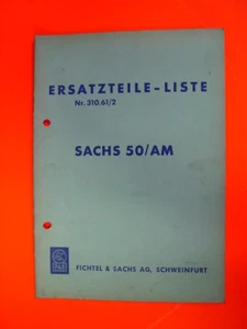 F&S lista de piezas de repuesto n.o 302.61/2; SACHS 50/AM; rareza rara coleccionista - Imagen 1 de 2