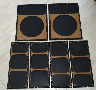 grill AR LST set griglie con tessuto nero Acoustic Research loudspeaker cover Foto 1 de 2