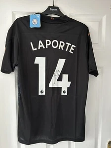 Aymeric Laporte Signed Manchester City Shirt - Picture 1 of 2