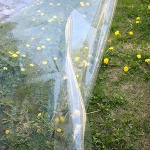 PVC Plane/Folie TRANSPARENT als Meterware in 0,2 mm Stärke, Wasserdicht Flexibel - Bild 1 von 1