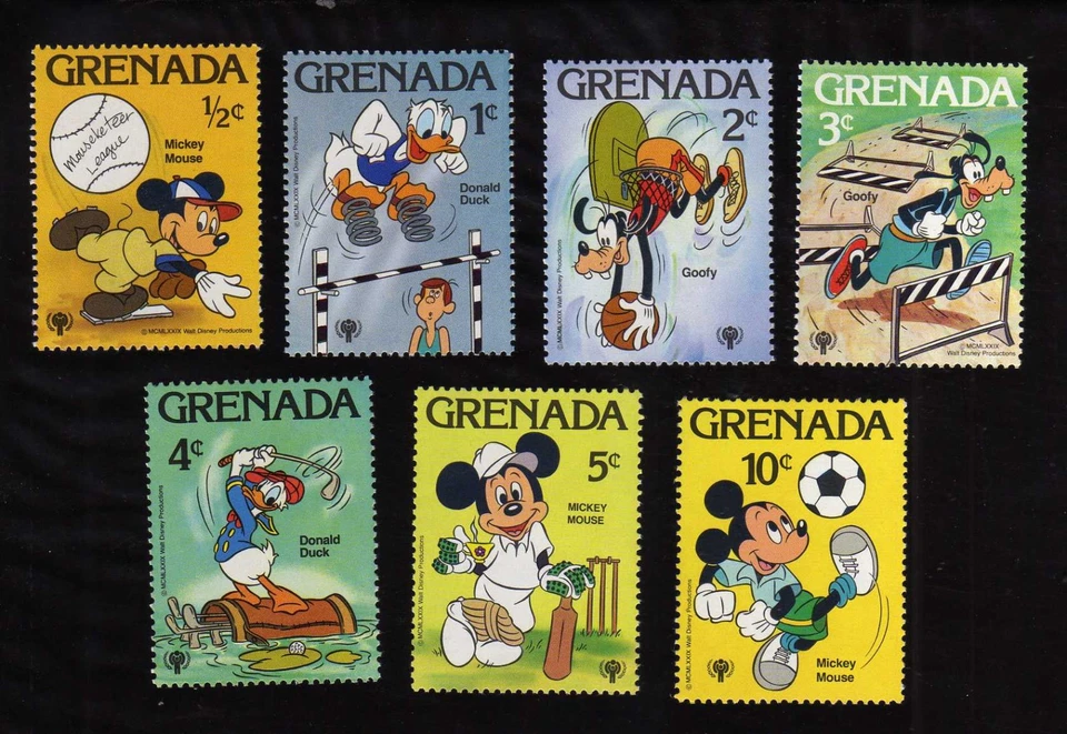 GRANADA - 1979 #950-56 Disney Año del Niño Foto 1 de 1