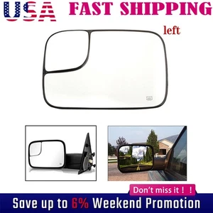 Espejo retrovisor de punto ciego térmico lado del conductor para Dodge Ram 1500 2500 3500 2005-09 - Imagen 1 de 11
