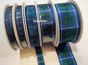 Douglas Tartan Ribbon Berisfords Scottish Tartan Authority  Approved - Picture 1 of 3