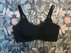 Reggiseno donna Honeylove incrociato grande nero senza fili nylon imbottito disossato comodo - Foto 1 di 5
