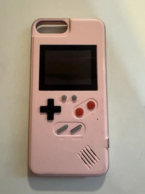 Pink Retro Gameboy Phone Case For iPhone 6/7/8 ; Nostalgic; 36 Games ; Charger - Image 1 of 4