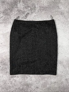 Vintage Jil Sander Women’s Grey Casual Alpaca Zip Pencil Skirt Size 42 - Picture 1 of 7