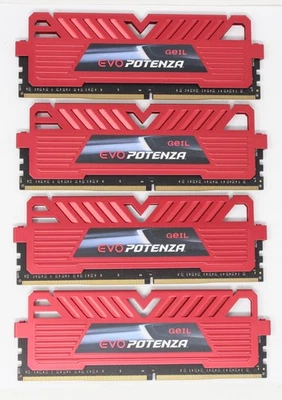 GeIL EVO Potenza 16 GB (4x4GB) GPR416GB3000C16QC DDR4-3000 RAM (#25323) - Imagem 1 de 2