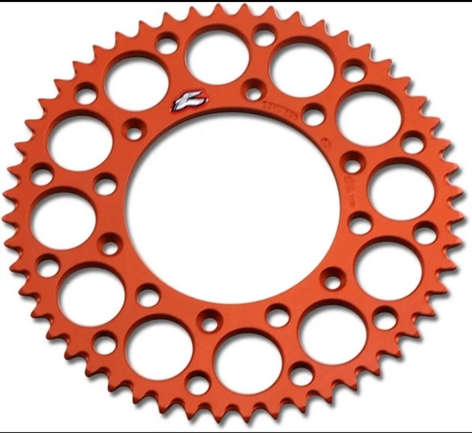 Задняя звездочка Renthal 520 сверхлегкая алюминиевая 52T оранжевая #224U-520-52GPOR - Изображение 1 из 1