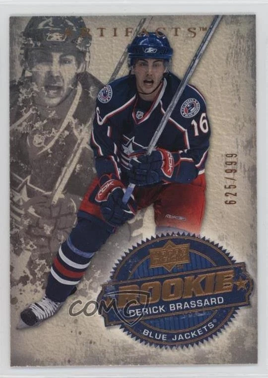2008-09 Upper Deck Artifacts Rookie /999 Derick Brassard #201 Rookie RC - Image 1 of 2