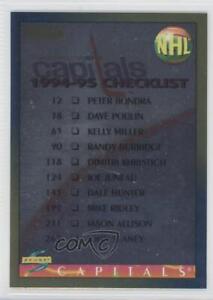 1994-95 Score Gold Line Checklist Washington Capitals Team Winnipeg Jets #275