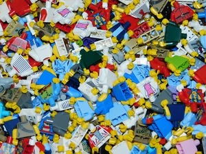 LEGO BULK LOT OF 50 MINIFIGURE TORSOS TOWN FIGURES CITY MINIFIGS NEW - Picture 1 of 1