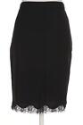 Hallhuber skirt women's skirt size EU 40 virgin wool black #ltz83kn