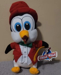RARE Chilly Willy Kelly Toy Plush Penguin Vest Now Tie Cane Hat Outfit with Tags - Picture 1 of 6