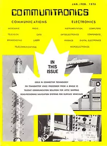 Vintage 1976 COMMUNITRONICS - Communications & Electronics Magazine-Canada - Imagen 1 de 1