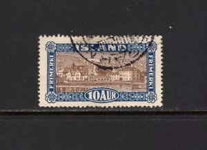 Islandia 1925 10a VISTA DE REYKJAVIK fino usado Sc 145 - Imagen 1 de 1
