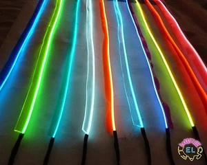 Sewable EL Wire - 5 metre of Tron Glow Wire + Easy Sew Tag Strip *£3.50 a metre* - Bild 1 von 12