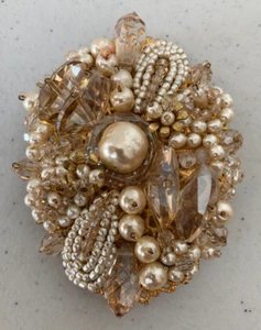 Miriam Haskel Vintage Pin Brooch - Picture 1 of 4