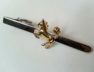PINCE A CRAVATE vintage ANIMAL CHEVAL doré et argenté - Photo 1/3