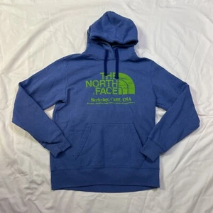 The North Face Hoodie Mens Sz Small Berkeley California Sweatshirt Blue/Green GC - Picture 1 of 9