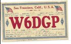 QSL  1932 San Francisco CA   radio card