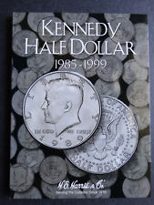 Damaged He Harris Kennedy Half Dollars Coin Folder 1985-1999  #2 Album Book 2697