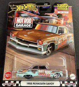 2024 Hot Wheels Premium Boulevard 1955 PLYMOUTH SAVOY ~HOT ROD GARAGE MOTORTREND - Picture 1 of 9