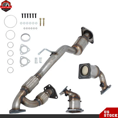 All 3 Catalytic Converter with Flex Y-pipe For 2013-2019 Nissan Pathfinder 3.5L - Image 1 of 4