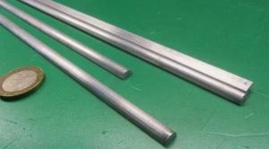 Aluminium Halbrundstange (0,250") 1/4" Durchmesser, x 3 Fuß Länge, 4 Einheiten, 12 Fuß Gesamt - Bild 1 von 12