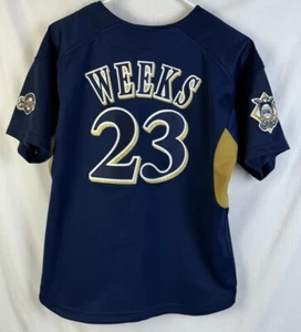 Milwaukee Brewers Jersey Rickie Weeks #23 Nike MLB Baseball Sewn Youth XL 18-20 - Picture 1 of 6