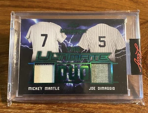 2021 Leaf Ultimate Sports Jersey Mickey Mantle Joe Dimaggio # 3/3 Yankees - Bild 1 von 2