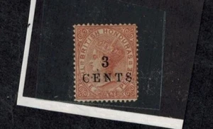 British Honduras 1888 SG 25 3 CENTS on 3 Pence Rose Perf 14 MOG VF CV L200 - Picture 1 of 2