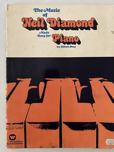 Vintage Piano Book 'Music of Neil Diamond' Elliot Shay - Prophet Music 1975 - Picture 1 of 3
