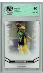 Carson Wentz 2016 Leaf Draft #02 Rookie Card PGI 10 - Picture 1 of 1
