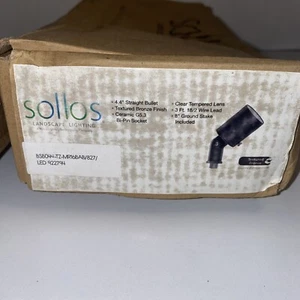 NEW IN BOX Sollos Landscape 4.4” Straight Bullet Bronze Finish Lighting Light - Picture 1 of 12