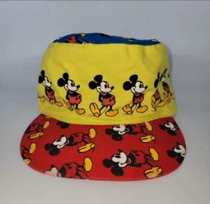 Vintage 80s Walt Disney World Youth All Over Mickey Mouse Painters Hat Cap - Bild 1 von 10
