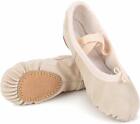 Chaussures de ballet en cuir Nexete pantoufles semelle fendue plates pour tout-petit fille garçon enfant 