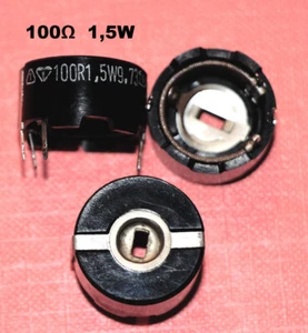 100 Ohm 1,5W lin 1 Trimm Potentiometer Drehwiderstand Poti Widerstand NEU wertig - Bild 1 von 1