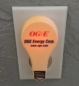 Vintage OGE ENERGY CORP. Nightlight Oklahoma Gas & Electric Company Collectible - Picture 1 of 11