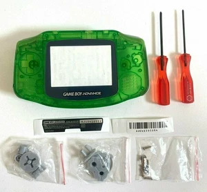 Carcasa de repuesto para Nintendo GBA Game Boy Advance Shell transparente verde selva - Imagen 1 de 2